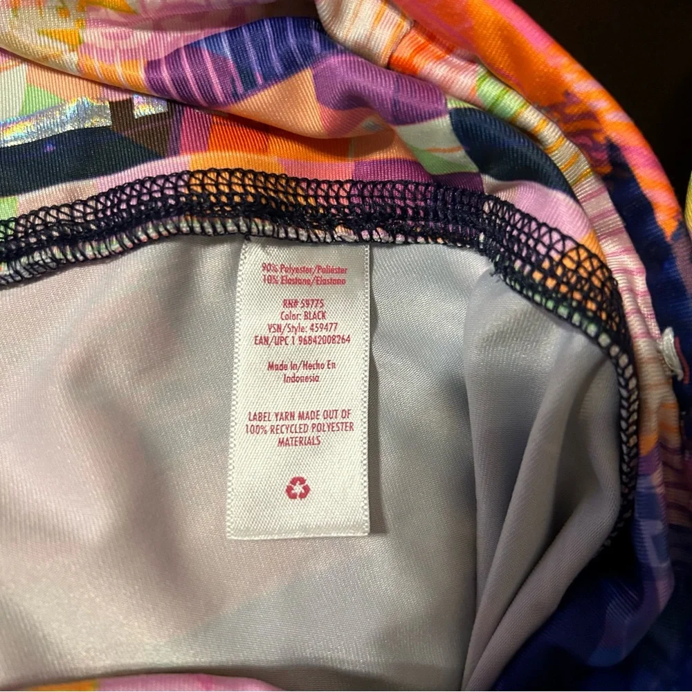 Justice Girls Leggings Medium 10 Multi Color Pink‎ Purple Orange Open Design Leg